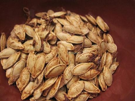 Semillas de zapallo asadas