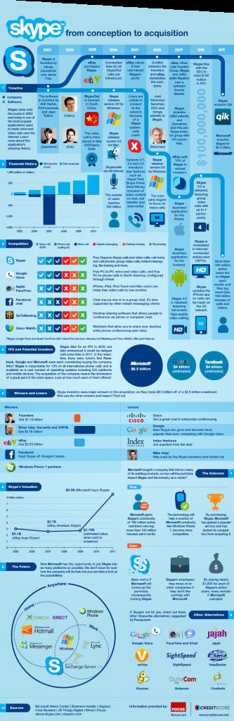Infografía sobre Skype