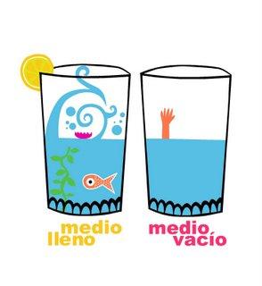 EL VASO MEDIO LLENO O MEDIO VACIO