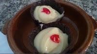 Tartaletas de chocolate con pudding y galletas