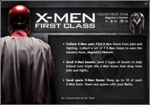 X-Men: Primera Generación y Mafia Wars juntos en X-Men Power Boosts