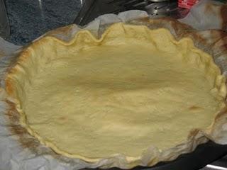 Quiche de berenjenas con bacón y pimientos del cristal