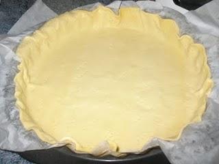 Quiche de berenjenas con bacón y pimientos del cristal