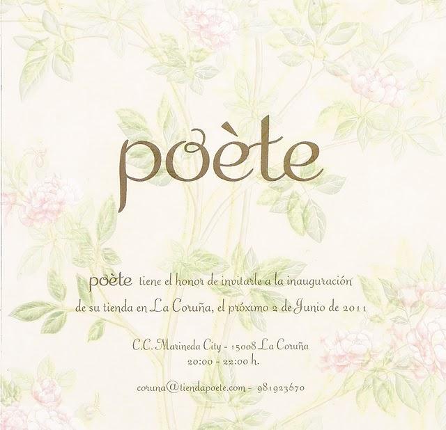 Próxima inauguración Poète La Coruña