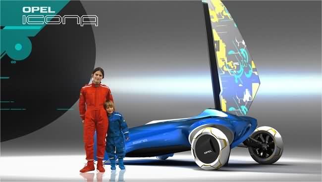 Opel Icona – Concepto de coche/yate, buena solución ecológica para la superpoblación