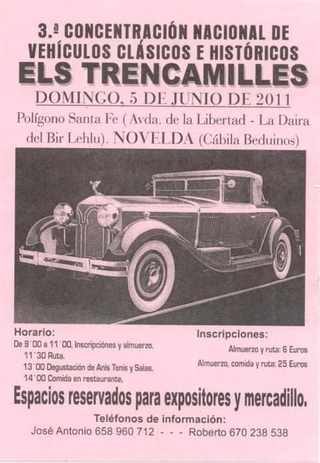 Novelda. III Concentración Nacional de Vehículos Clásicos e Históricos 2011