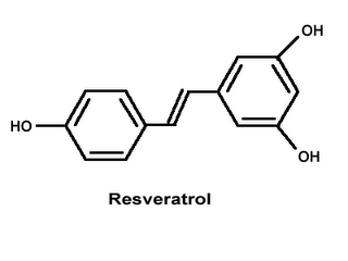 estructura molecular resveratrol