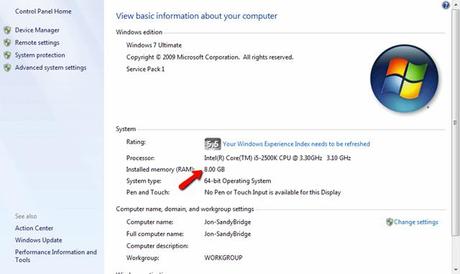 usar-toda-memoria-usable-windows7-4 ¿Por qué mi Windows 7 de 64bits solo muestra 3GB de los 4GB usables?