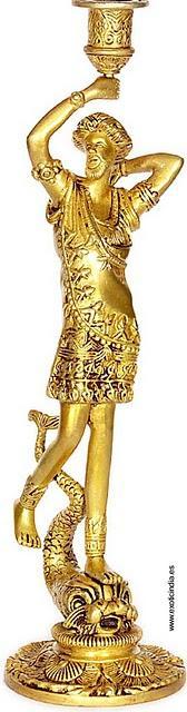 Candelabros de bronce de la India Candelabros de bronce de la India