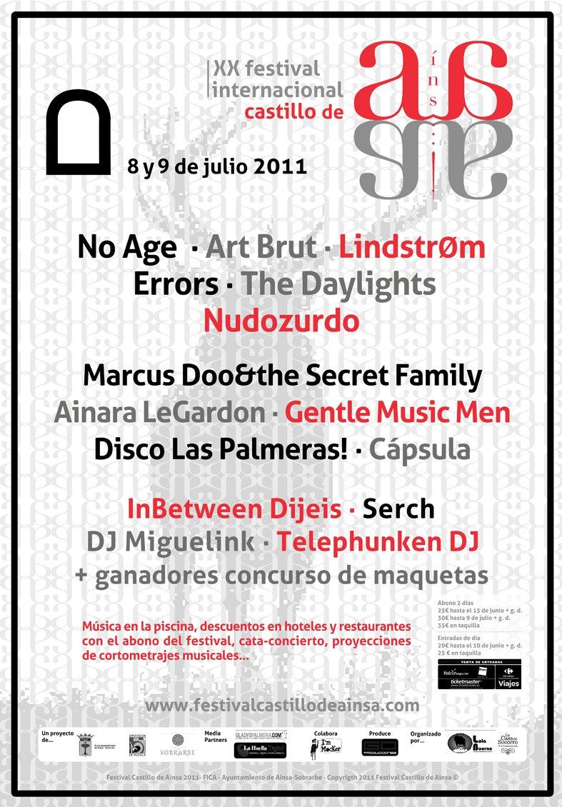 Se cierra el cartel del Festival Internacional del Castillo de Ainsa 2011