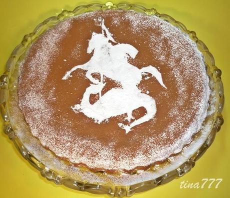 Tarta de San Jorge de almendra y avellana