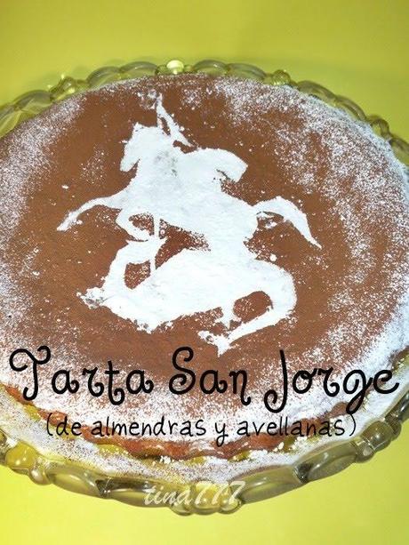 Tarta de San Jorge de almendra y avellana