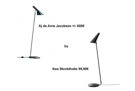 Parecidos Razonables: Lámpara Aj de Arne Jacobsen Vs Lampara Ikea Stockhoml de Ikea