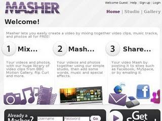 Crea tus propios videos con masher.com