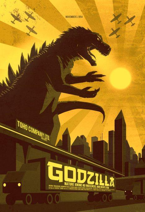 Asombrosos carteles de ‘Godzilla’, ‘The beach’ y algunas películas más