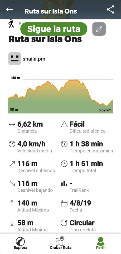 Ruta circular por el sur de la Isla Ons