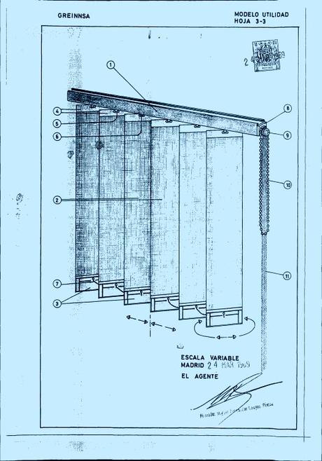 Elementos de sombreo: cortinas de lamas verticales