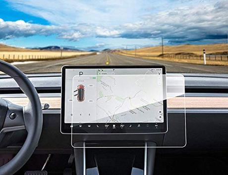 Oferta accesorios Tesla Model 3 Topfit - Protector de Pantalla para Tesla Model 3 (Cristal Templado 9H, antiarañazos y antigolpes)