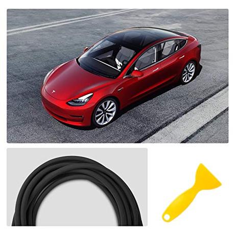 Oferta accesorios Tesla Model 3 RUIYA Modelo 3 Sello completo para autos Protección contra el viento y el techo Protección contra el viento Fácil instalación y operación Ruido inferior Tira de sello silencioso (1)