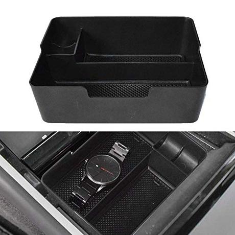 FOONEE Organizador De La Consola Central para Tesla Modelo 3, Inserción De La Bandeja del Organizador con Monedas Y Gafas De Sol para Tesla Modelo 3 2017 2018 2019, Negro