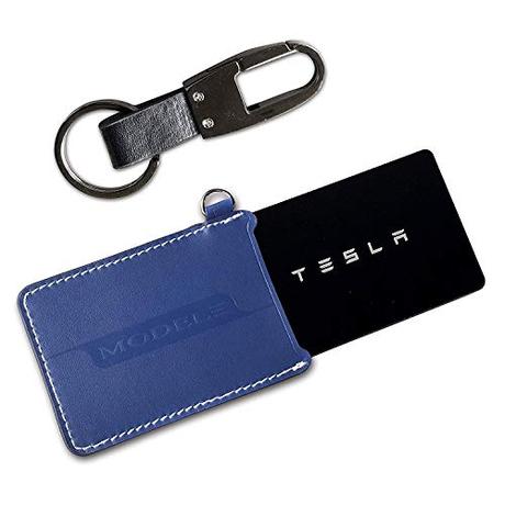 Oferta accesorios Tesla Model 3 BMZX - Juego de llaveros para Tesla Modelo 3, Azul