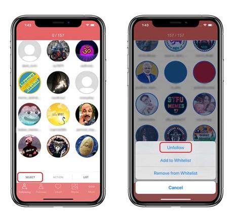 Cómo dejar de seguir a todos en Instagram a la vez gratis