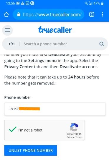 ¿Cómo eliminar la búsqueda de tu número de contacto de Truecaller? ¿Cómo eliminar la búsqueda de tu número de contacto de Truecaller?