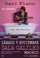 Concierto de Dani Flaco en la Sala Galieo Galilei