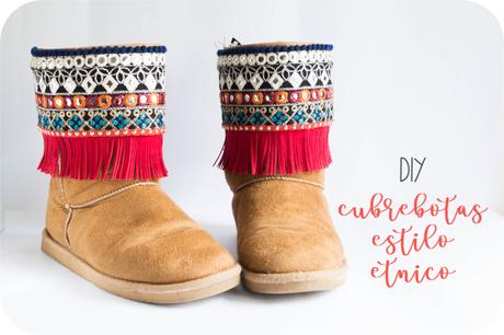DIY: Cubrebotas estilo etnico DIY: Cubrebotas estilo etnico