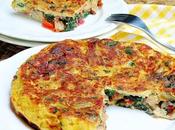 Tortilla setas (llanega blanca) acelga roja