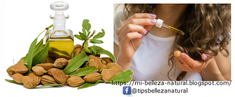 Aceite de almentdras para el cabello