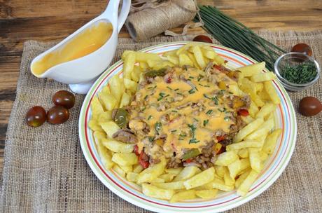 mexico recetas, recetas mejicanas, refrito de carne y verdura con salsa de queso, salsa de queso, salsa de queso cheddar, salsa de queso cheddar para nachos, salsas para dipear, las delicias de mayte, 