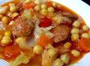 Garbanzos chorizo verduras