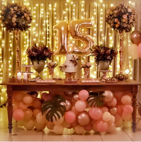 ideas para tu cumpleaños  #15Th Rose Gold Party