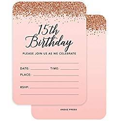ideas para tu cumpleaños  #15Th Rose Gold Party