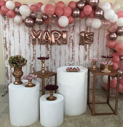 ideas para tu cumpleaños  #15Th Rose Gold Party