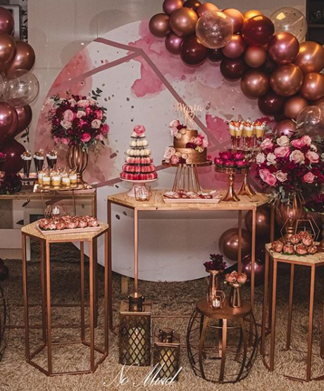 ideas para tu cumpleaños  #15Th Rose Gold Party