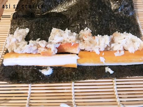 Revuelto de patatas y enrollado de cangrejo inspirado en Ana Ros Revuelto de patatas y enrollado de cangrejo inspirado en Ana Ros