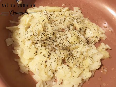 Revuelto de patatas y enrollado de cangrejo inspirado en Ana Ros Revuelto de patatas y enrollado de cangrejo inspirado en Ana Ros