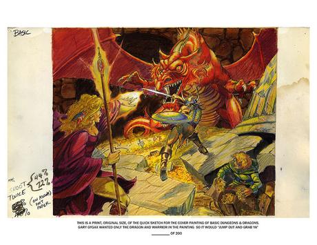 La otra portada de la caja roja de D&D
