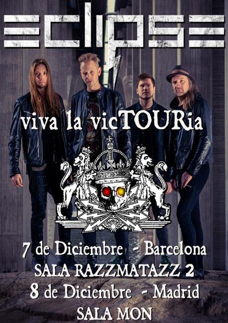 Eclipse presentará su nuevo disco en Barcelona y Madrid