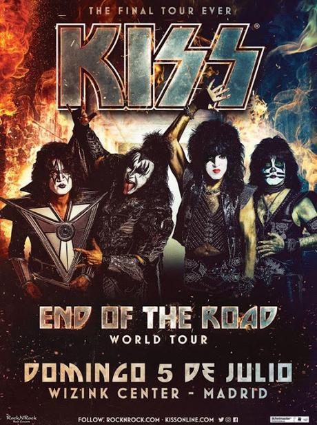 La gira de despedida de Kiss pasará por el WiZink Center de Madrid el 5 de julio de 2020