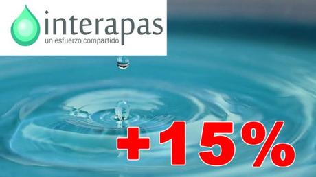Interapas propone un aumento del 15% a la tarifa del agua