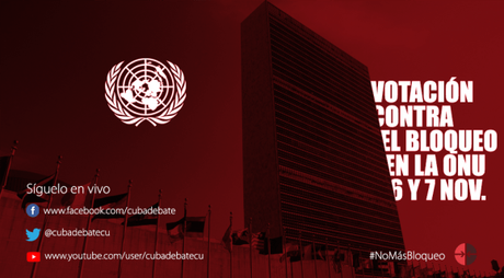ONU debatirá este miércoles proyecto de resolución de Cuba contra el bloqueo