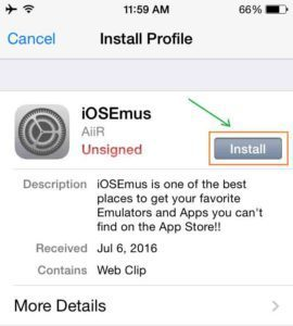 Descargar iOSEmus para iOS | Instale iOSEmus en iPhone, iPad No Jailbreak