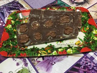 TURRÓN DE CHOCOLATE CON NUECES  EN THERMOMIX Y TRADICIONAL