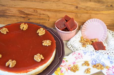 carne de membrillo, dulce de membrillo, dulce de membrillo casero, dulce de membrillo receta, recetas, tarta de dulce de membrillo, tarta de dulce de membrillo con queso camembert y nueces, las delicias de mayte, 