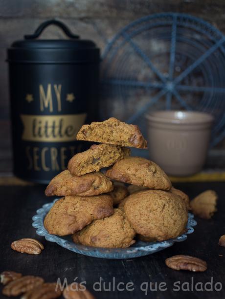 Galletas de calabaza con nueces