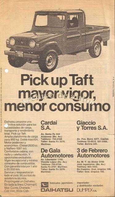 El jeep Daihatsu Taft de 1980
