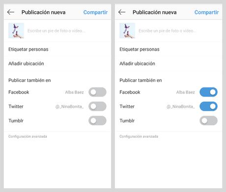 Como vincular instagram con facebook